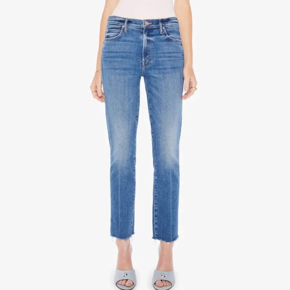 Mother The Rascal Ankle Fray Jeans Size 27